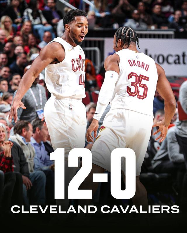 73胜勇士之后最强开局!骑士12连胜继续狂飙